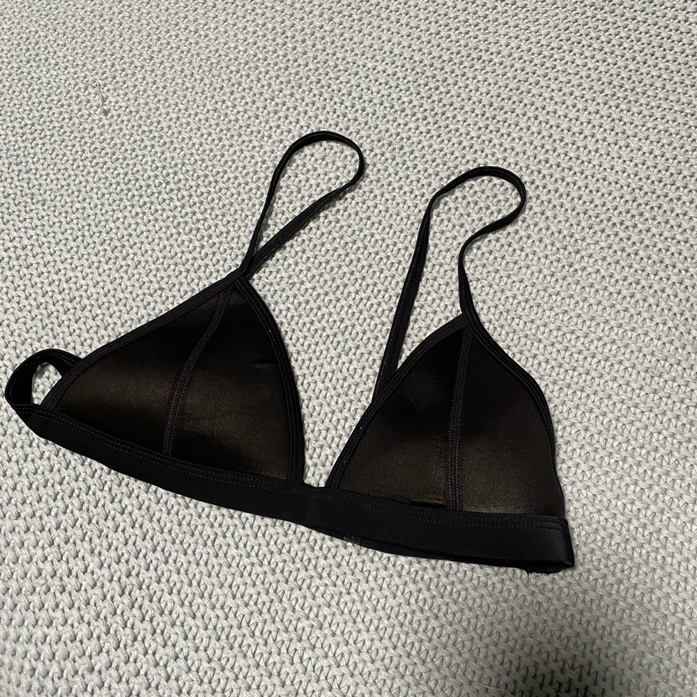 Triangl Bikini Top Leather